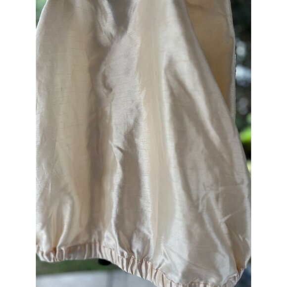 NEW Vintage Womens S Conture Twelve Satin Style Ruffle Tank top Ivory Party Chic - Picture 12 of 16